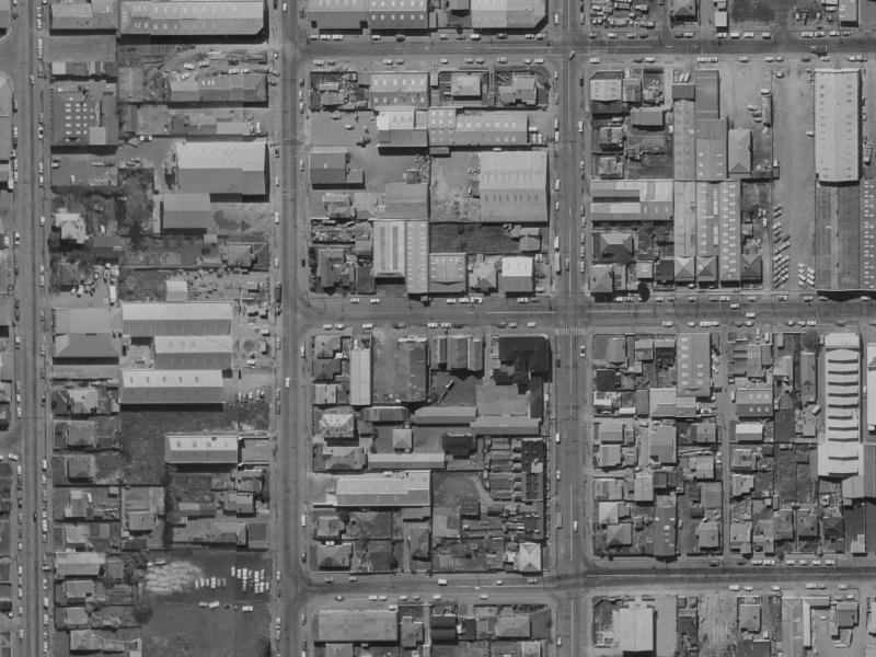 12 Battersea Street from the air, 1970-1974