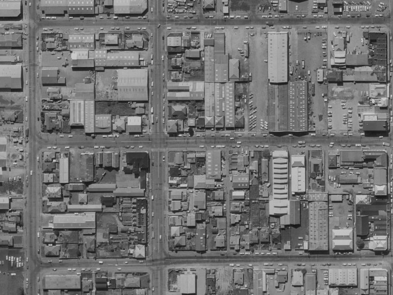 52 Battersea Street from the air, 1970-1974