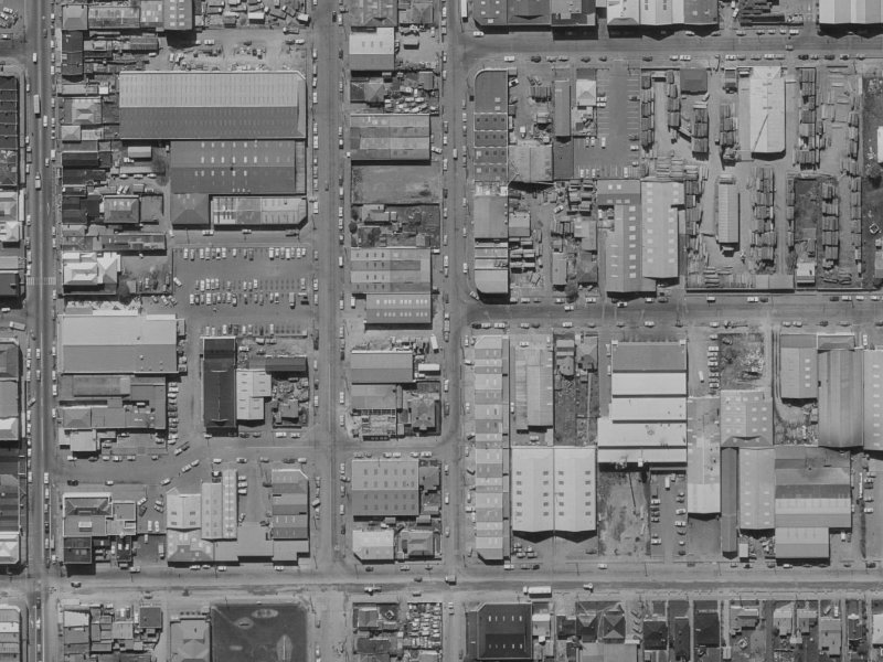 71 Hawdon Street from the air, 1970-1974