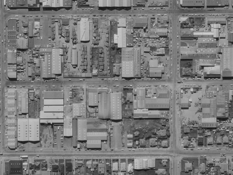 36 Kingsley Street from the air, 1970-1974