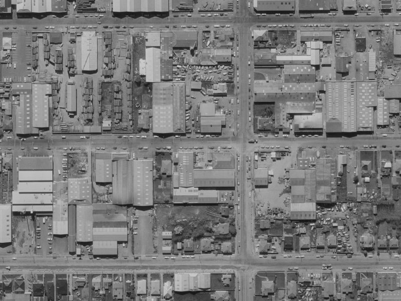 48 Kingsley Street from the air, 1970-1974