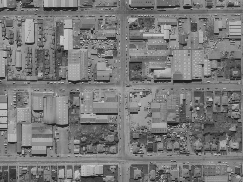 69R Gasson Street from the air, 1970-1974
