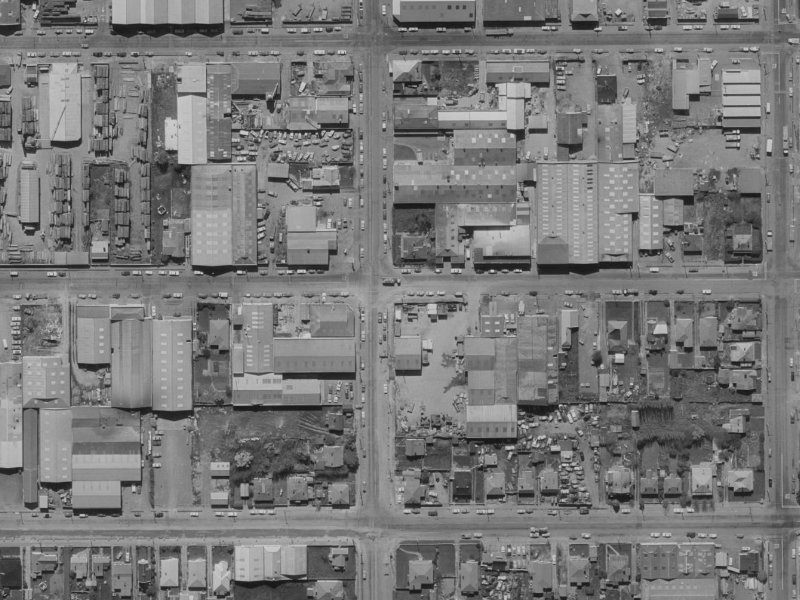 58 Kingsley Street from the air, 1970-1974