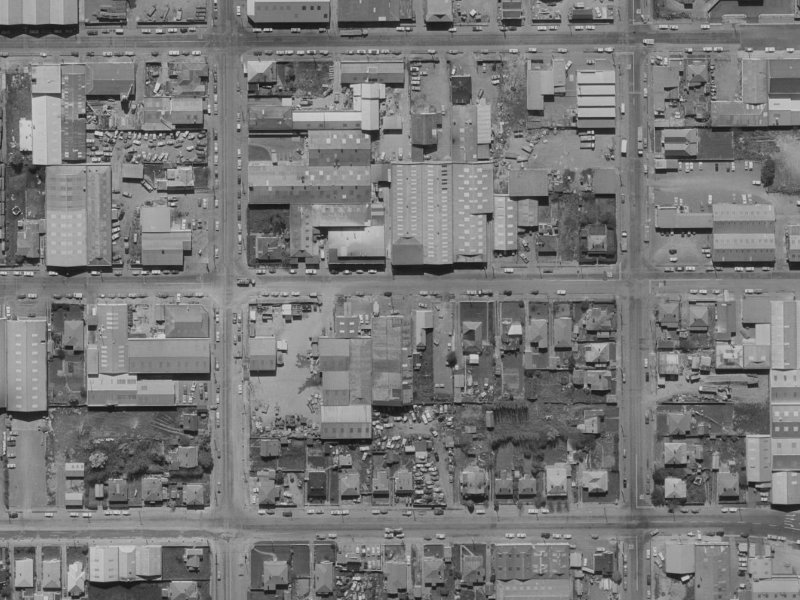 73 Kingsley Street from the air, 1970-1974