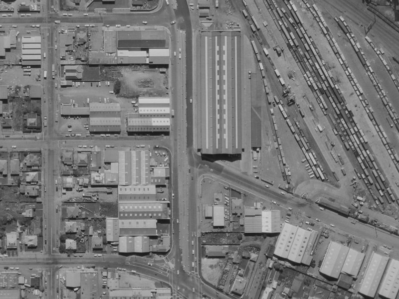 219 Waltham Road from the air, 1970-1974