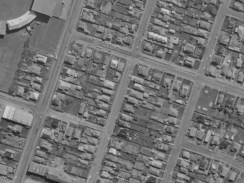 33-53 Barbour Street from the air, 1970-1974
