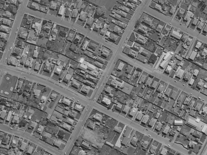 Osborne Street from the air, 1970-1974