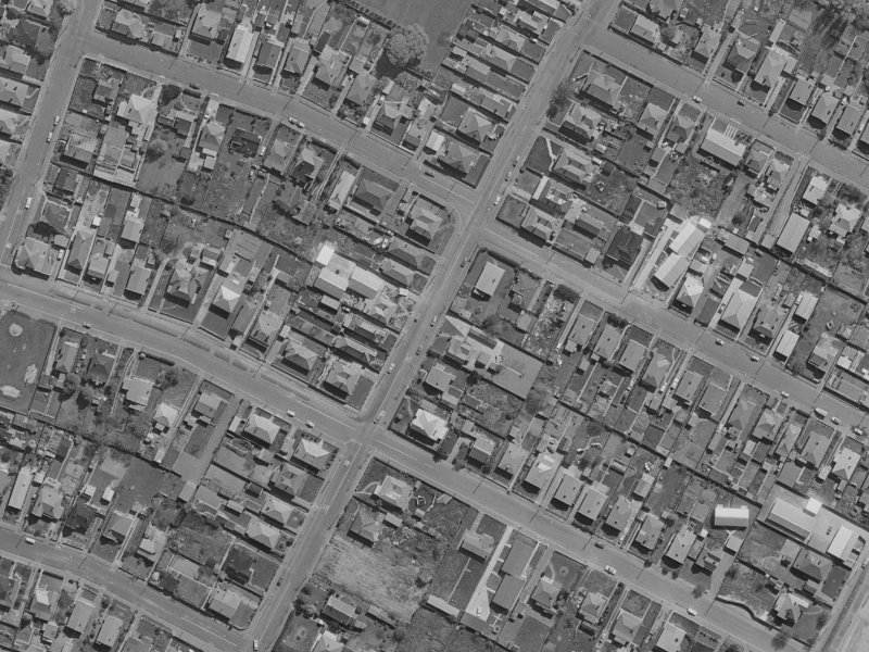 84 Osborne Street from the air, 1970-1974