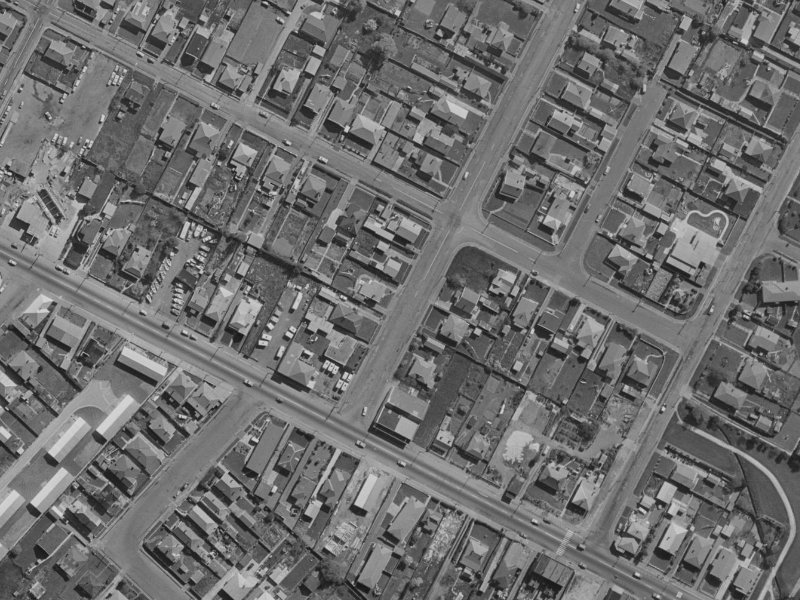 8A Mackworth Street from the air, 1970-1974