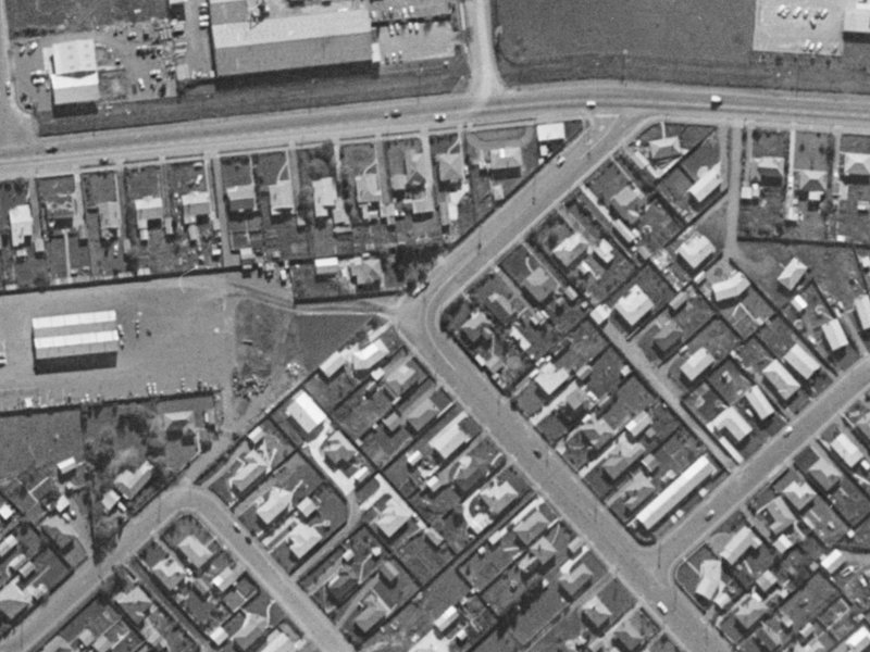11 Neill Street from the air, 1970-1974