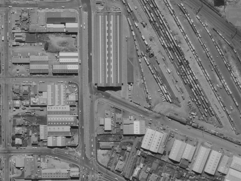 67a Mowbray Street from the air, 1970-1974