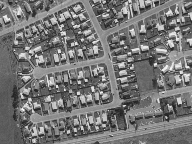 3 Roswell Place from the air, 1970-1974