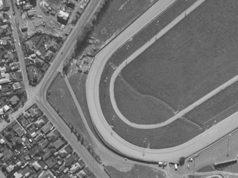 Wrights Road from the air, 1970-1974