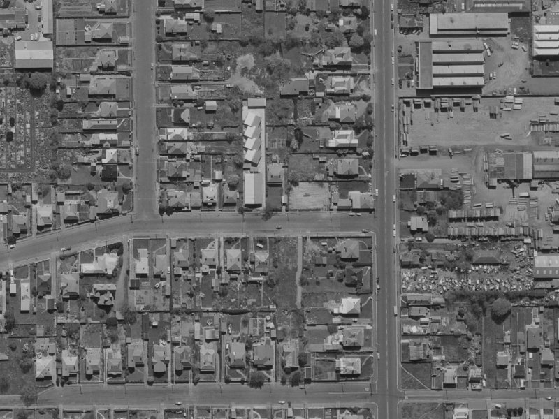 79 Fairfield Avenue from the air, 1970-1974