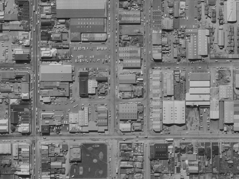 66 Buchan Street from the air, 1970-1974
