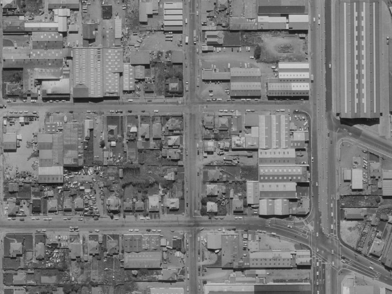 66 Brisbane Street from the air, 1970-1974