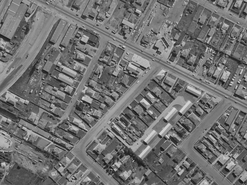 3-17 Manning Place from the air, 1970-1974