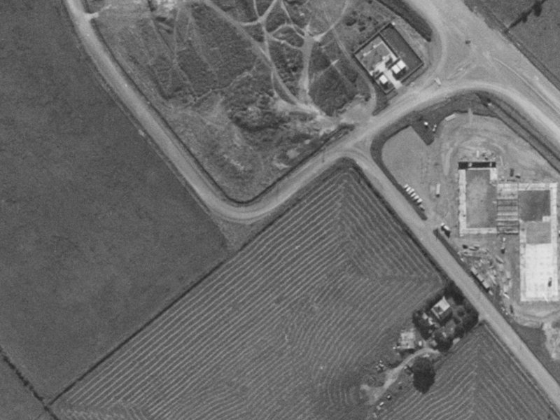66 Parkhouse Road from the air, 1970-1974