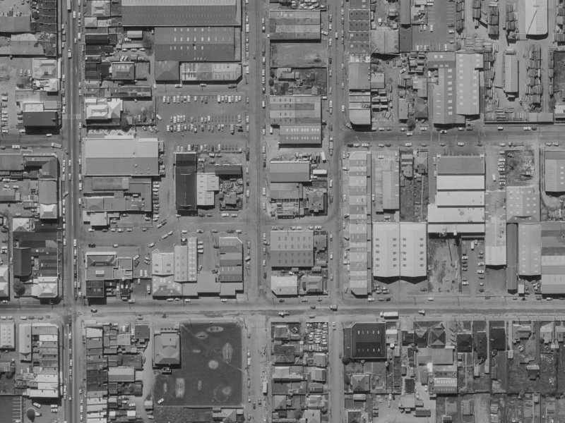 64 Buchan Street from the air, 1970-1974