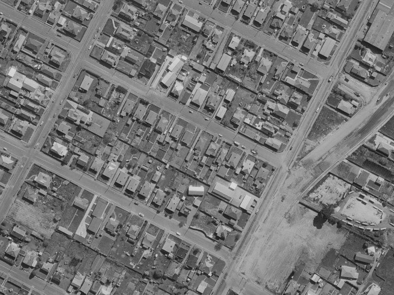 64 Grenville Street from the air, 1970-1974