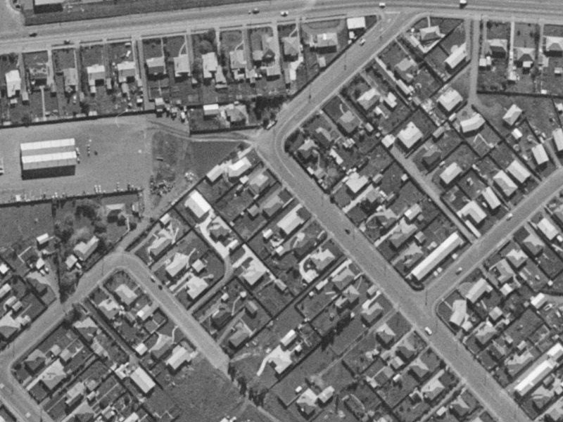 10A Neill Street from the air, 1970-1974