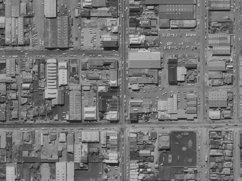 429 Colombo Street from the air, 1970-1974