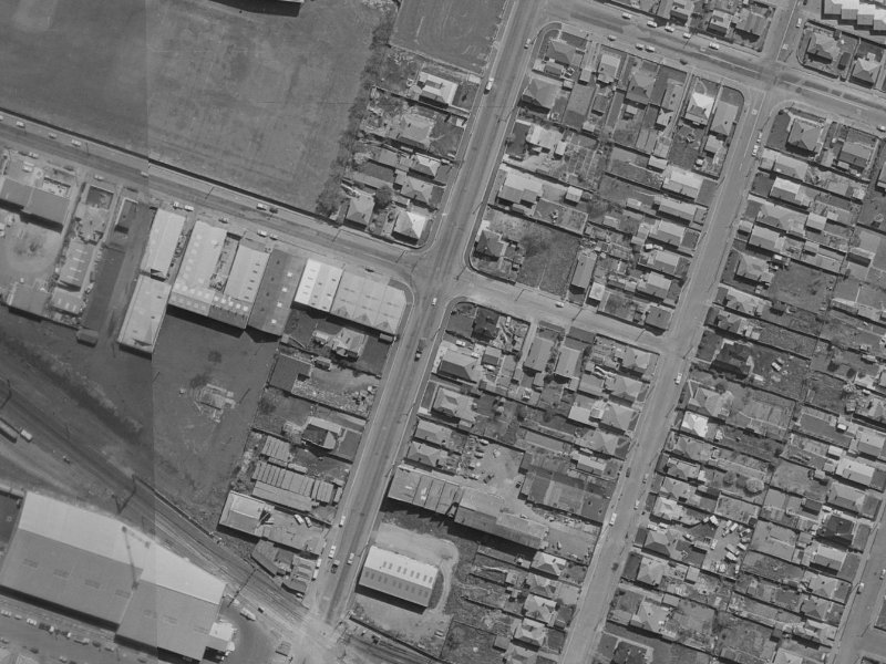 386 Wilsons Rd North from the air, 1970-1974