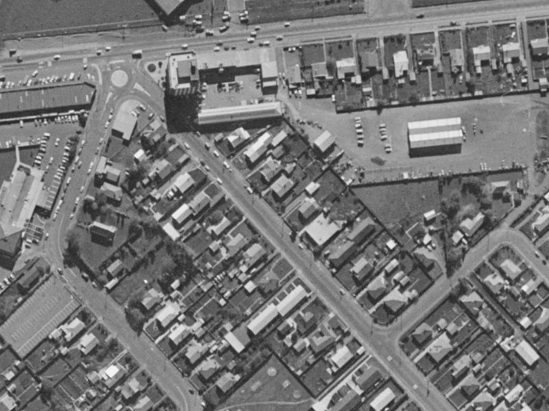 13 Brynley Street from the air, 1970-1974