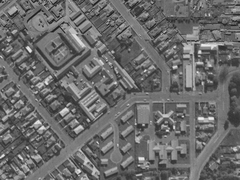 47 Poulson Street from the air, 1970-1974