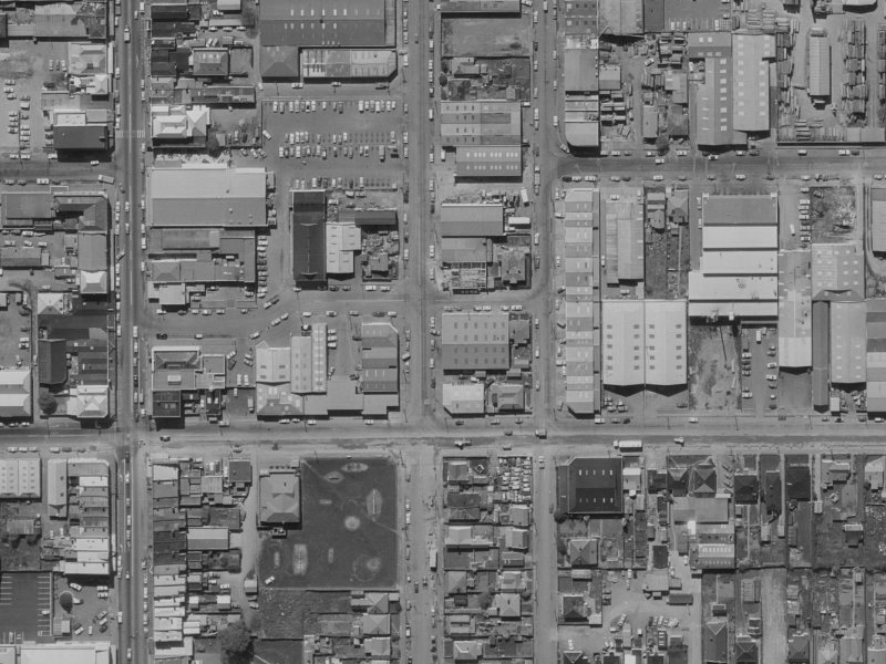 60 Buchan Street from the air, 1970-1974