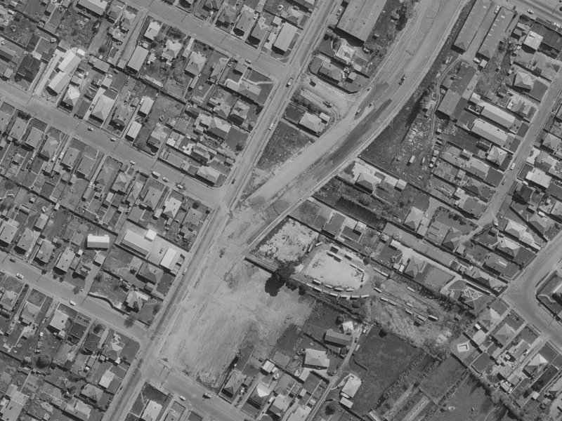 1 Flaxwood Lane from the air, 1970-1974