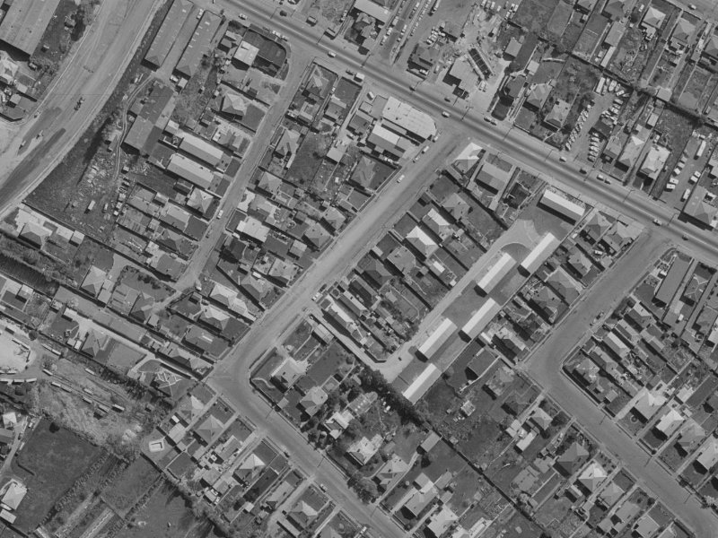 13 Manning Place from the air, 1970-1974