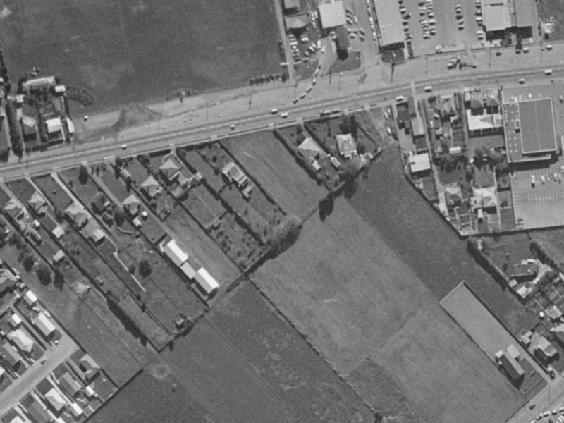 439 Main South Road from the air, 1970-1974