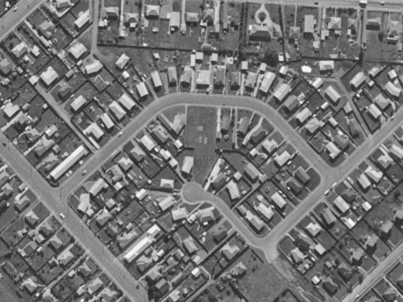 12 Bahama Place from the air, 1970-1974