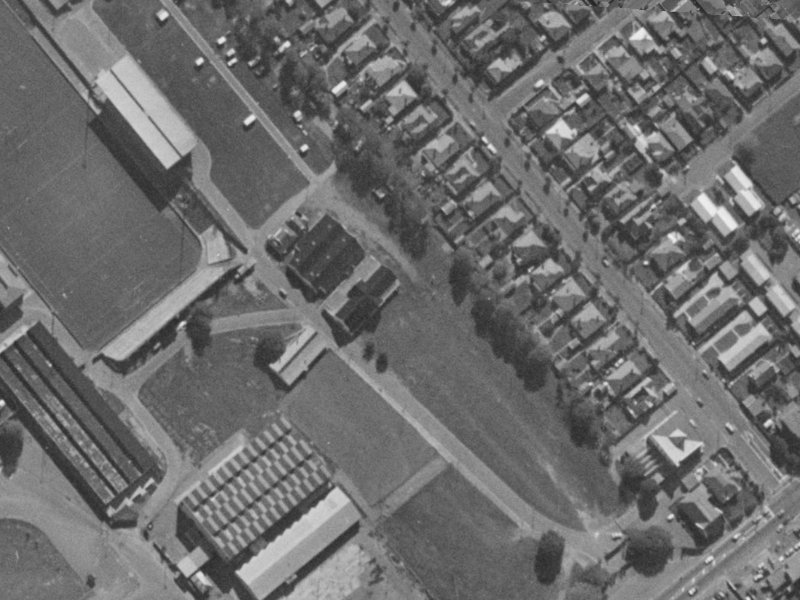 95N Jack Hinton Drive from the air, 1970-1974