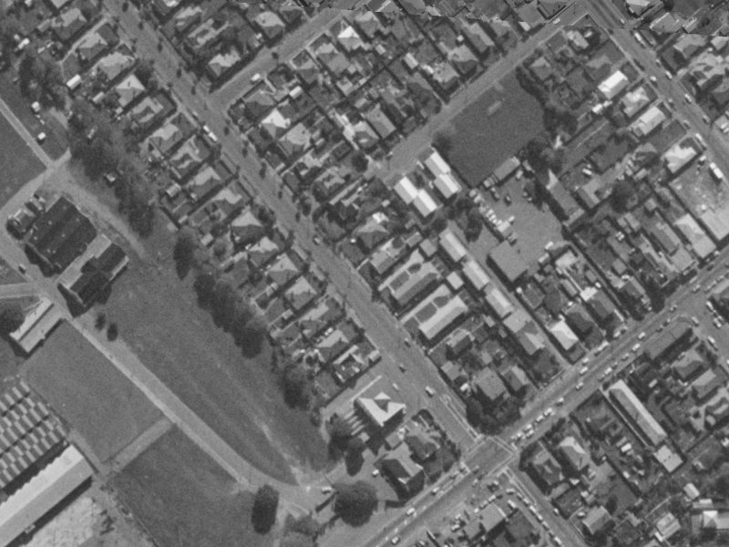 16 Whiteleigh Avenue from the air, 1970-1974