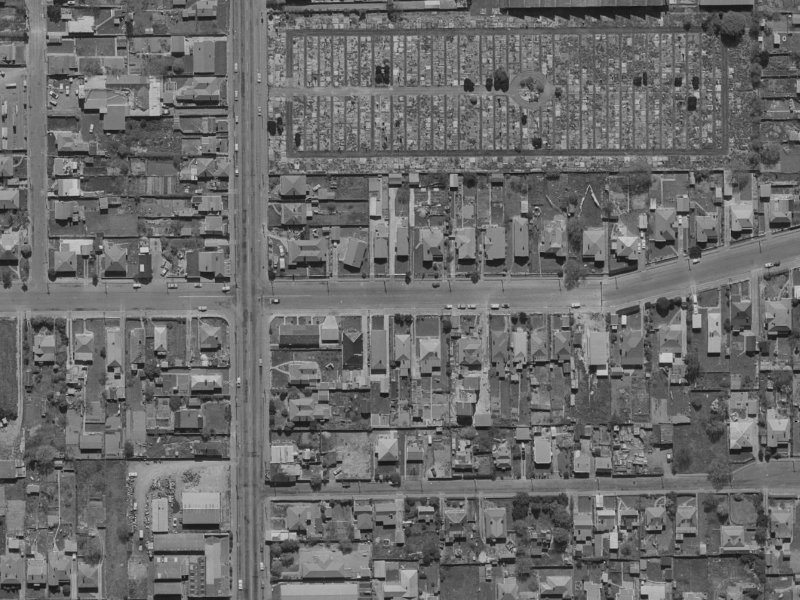 17D Fairfield Avenue from the air, 1970-1974