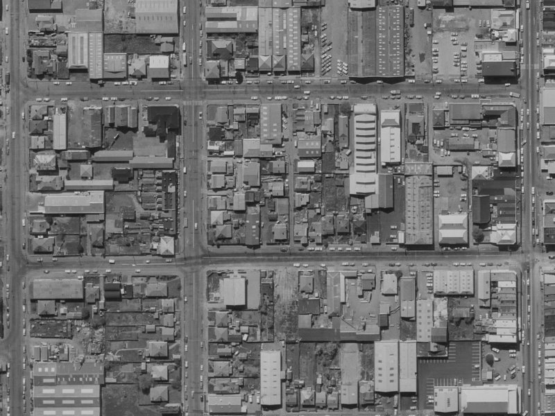 33 Wordsworth Street from the air, 1970-1974