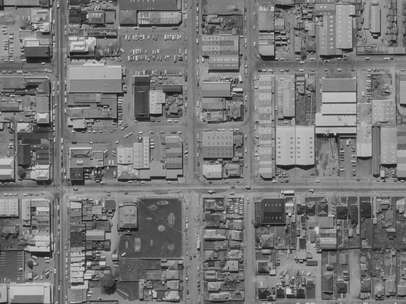 62 Buchan Street from the air, 1970-1974