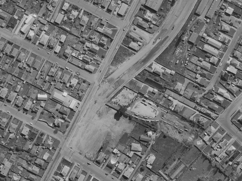 Flaxwood Lane from the air, 1970-1974