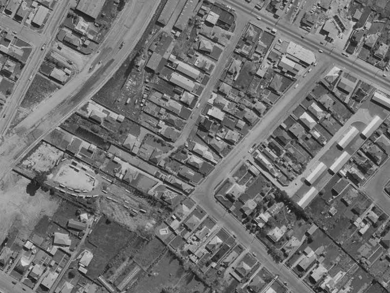 21 Hart Street from the air, 1970-1974