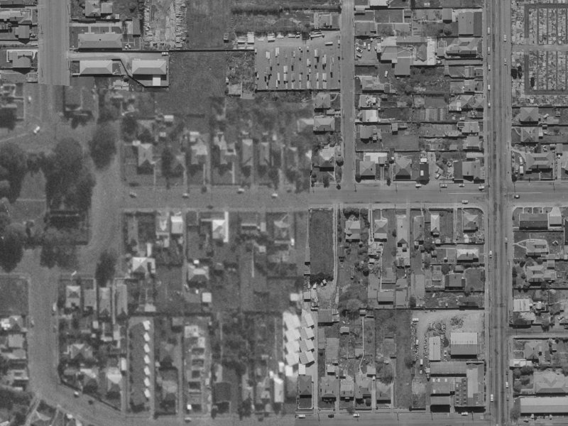 1/100 Poulson Street from the air, 1970-1974