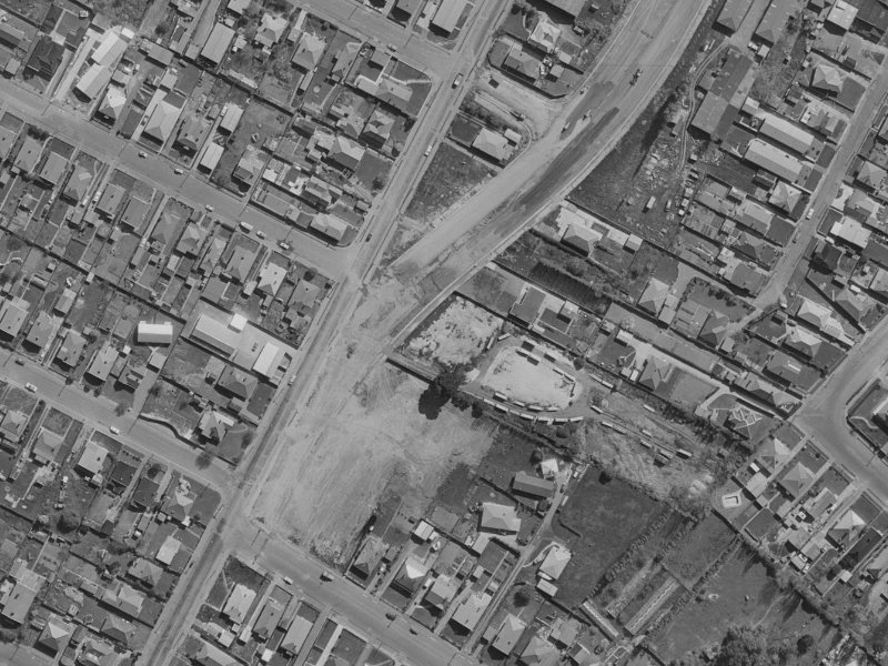 15 Flaxwood Lane from the air, 1970-1974