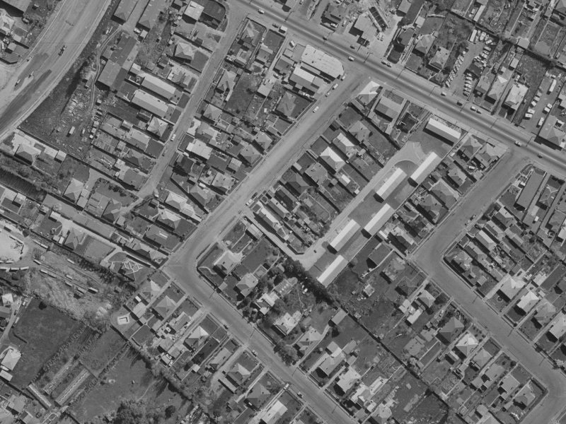 15 Manning Place from the air, 1970-1974