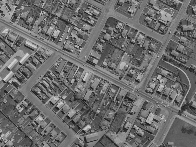 432-436 Ferry Road from the air, 1970-1974