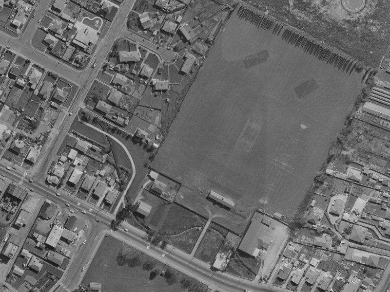 521 Ferry Road from the air, 1970-1974