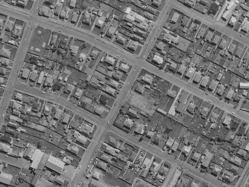 64 Osborne Street from the air, 1970-1974