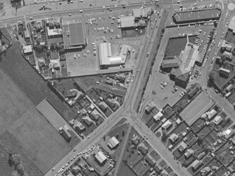 12 Shands Road from the air, 1970-1974