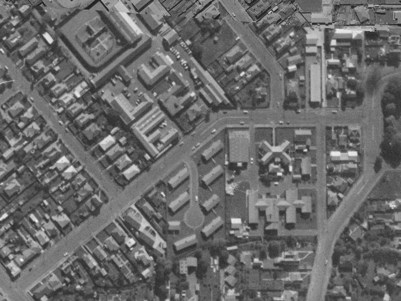 48 Poulson Street from the air, 1970-1974