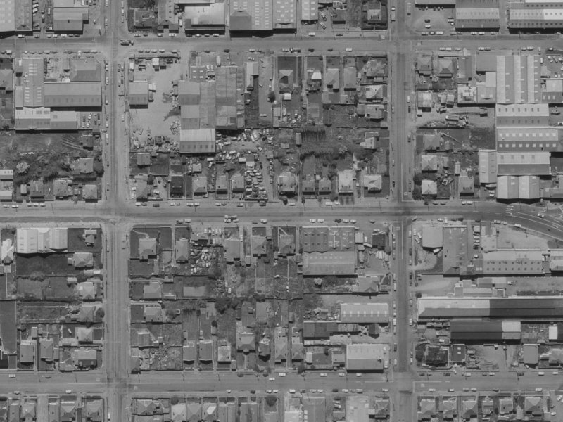 173 Wordsworth Street from the air, 1970-1974